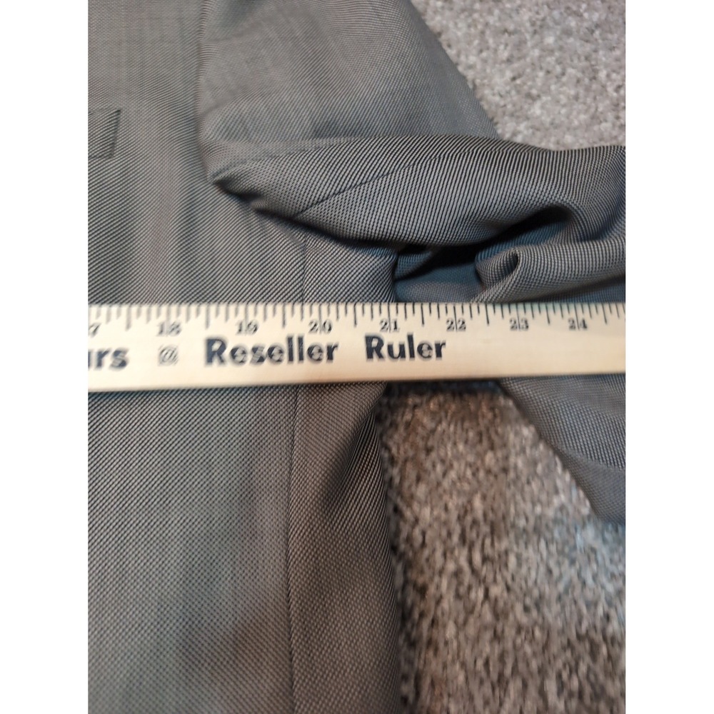 CANALI‎ Men's Blazer 100% Pure Wool Made in Italy Gray Suit Jacket - Picture 4 of 11